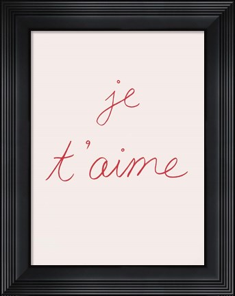Framed En France II Print