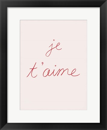Framed En France II Print