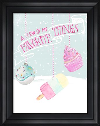 Framed Candy Christmas II Print