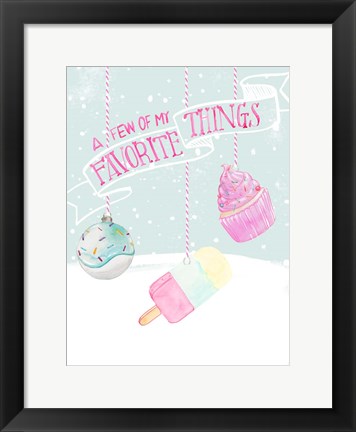 Framed Candy Christmas II Print