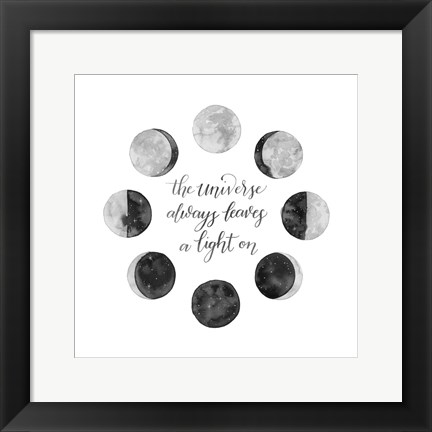 Framed Ode to the Moon I Print