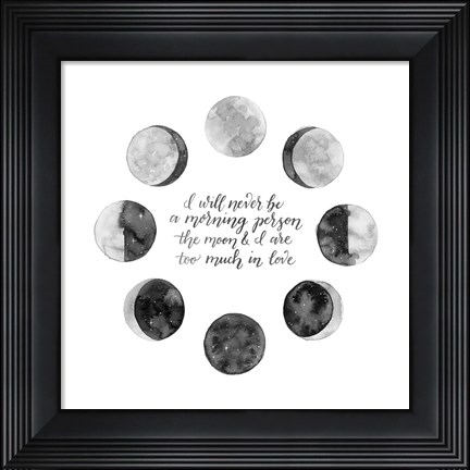 Framed Ode to the Moon II Print