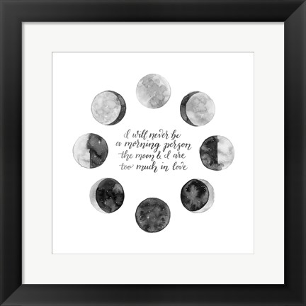 Framed Ode to the Moon II Print