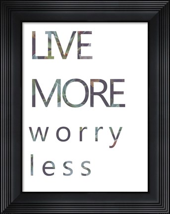 Framed Positive Mantra II Print