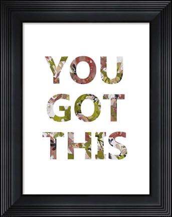 Framed Empower Flowers III Print
