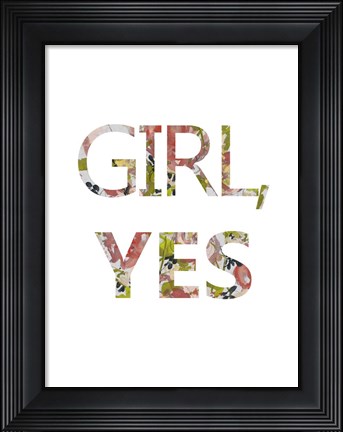 Framed Empower Flowers IV Print