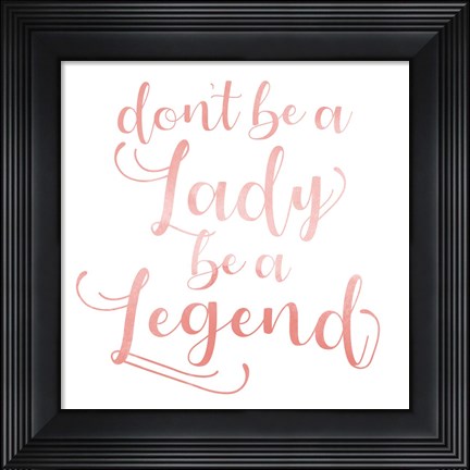 Framed Womanly Advice I Print