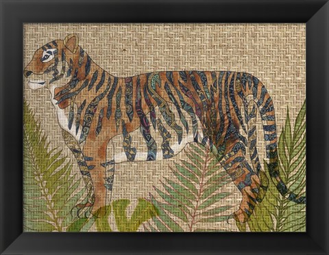 Framed Rattan Jungle II Print