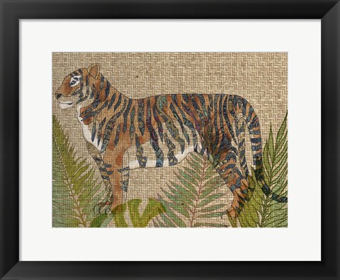 Framed Rattan Jungle II Print