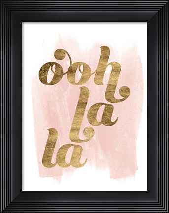 Framed La Vie in Pink I Print