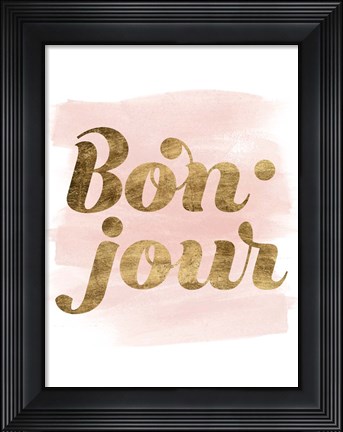 Framed La Vie in Pink II Print