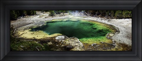 Framed West Thumb Emerald Pool Print