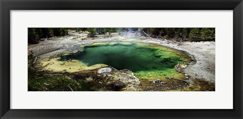Framed West Thumb Emerald Pool Print