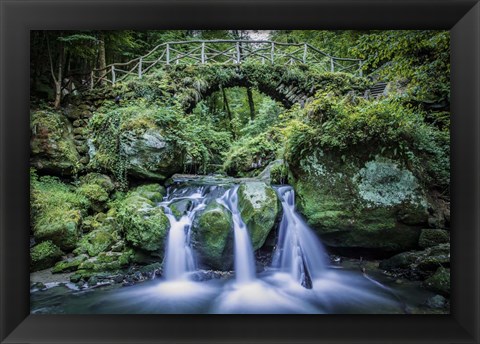 Framed Triple Falls Print