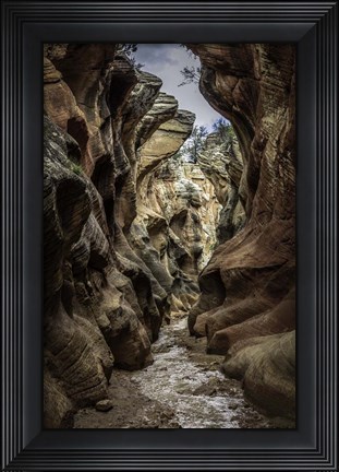 Framed Slot Canyon Utah 6 Print