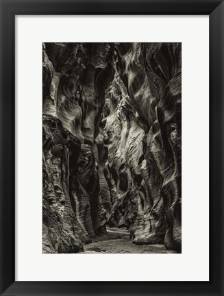 Framed Slot Canyon Utah 10 Sepia Print