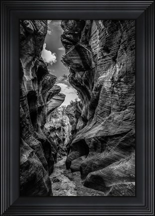 Framed Slot Canyon Utah 12 Black &amp; White Print