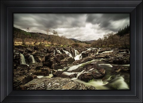Framed Glen Etive Waterfall Print