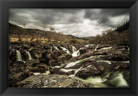 Framed Glen Etive Waterfall Print