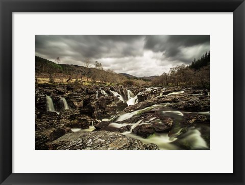 Framed Glen Etive Waterfall Print