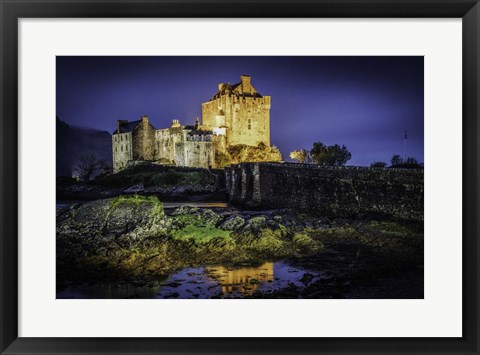 Framed Fairytale Castle Twilight Print