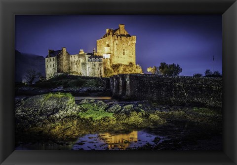 Framed Fairytale Castle Twilight Print