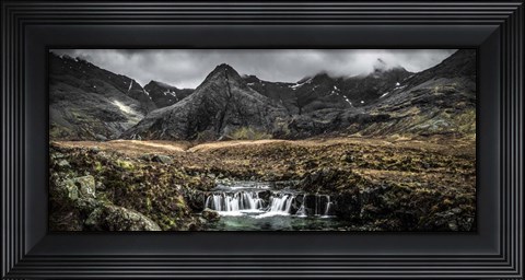 Framed Fairytale Pool Black &amp; White Print