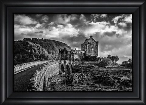 Framed Fairytale Castle 2 Black &amp; White Print