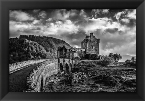 Framed Fairytale Castle 2 Black &amp; White Print