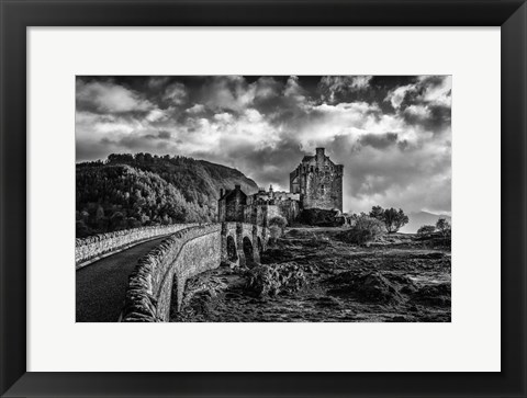 Framed Fairytale Castle 2 Black &amp; White Print