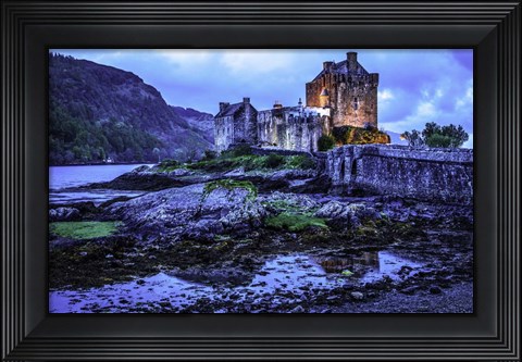 Framed Fairytale Castle Twilight 2 Print