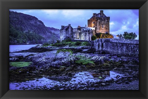 Framed Fairytale Castle Twilight 2 Print