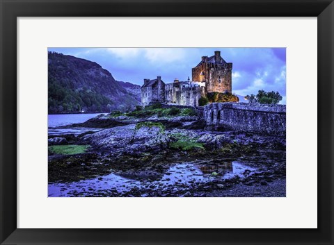 Framed Fairytale Castle Twilight 2 Print