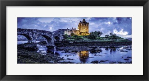 Framed Fairytale Castle Twilight Panorama Print