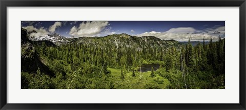 Framed Mt Rainier Panorama Print