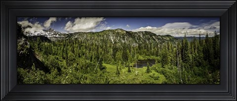 Framed Mt Rainier Panorama Print