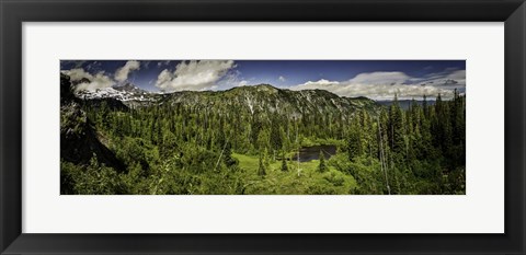 Framed Mt Rainier Panorama Print