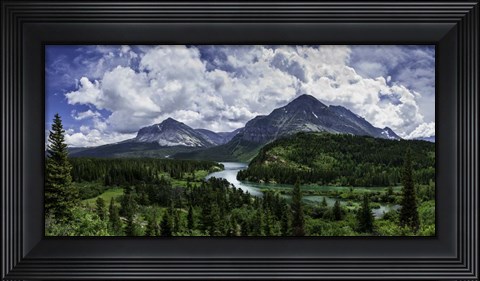 Framed Many Glacier River Print