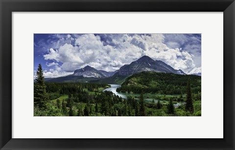 Framed Many Glacier River Print