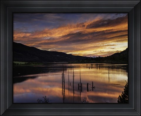 Framed Red Hills Sunset Print