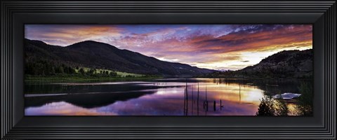 Framed Red Hills Sunset  2 Print