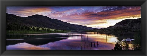 Framed Red Hills Sunset  2 Print