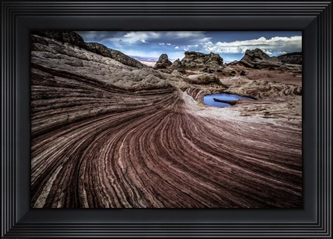 Framed White Pocket 2 Print