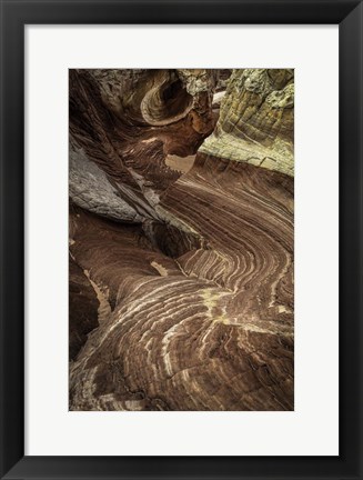 Framed White Pocket 3 Print