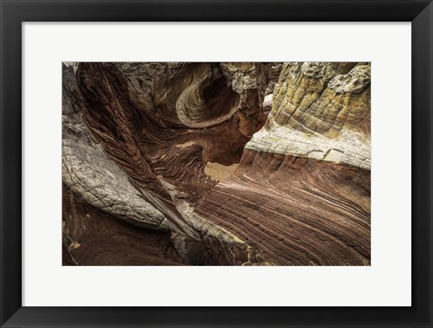 Framed White Pocket 5 Print