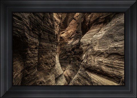 Framed Narrow Slot Canyon Print