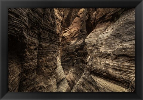 Framed Narrow Slot Canyon Print