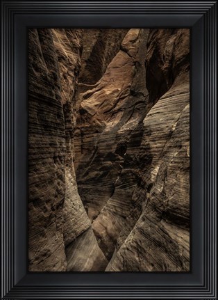 Framed Narrow Slot Canyon 2 Print