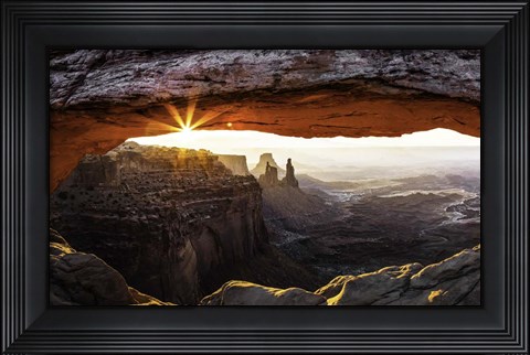 Framed Mesa Arch Panorama Print