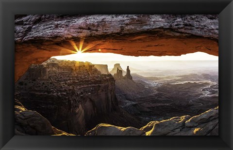 Framed Mesa Arch Panorama Print